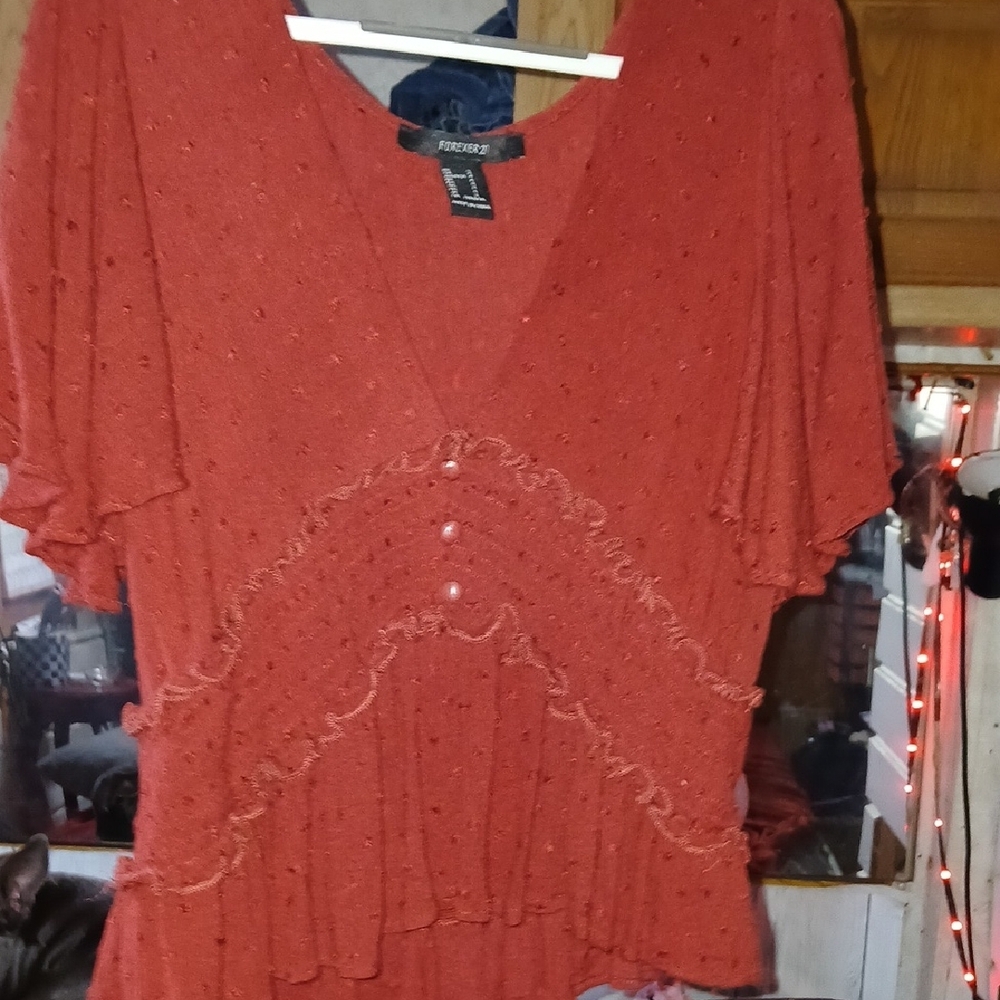 Forever 21 Rust Colored Crop Top